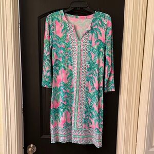 Lilly Pulitzer Pink and Green Palm Cover-Up